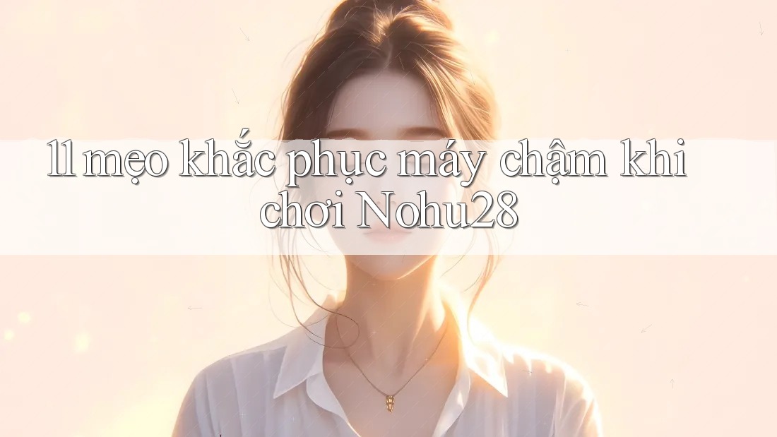 11 mẹo khắc phục máy chậm khi chơi Nohu28