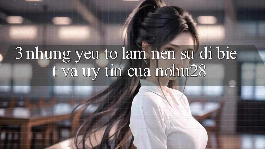 3. Những Yếu Tố Làm Nên Sự Dị biệt Và Uy Tín Của Nohu28 3. Những Yếu Tố Làm Nên Sự Dị biệt Và Uy Tín Của Nohu28