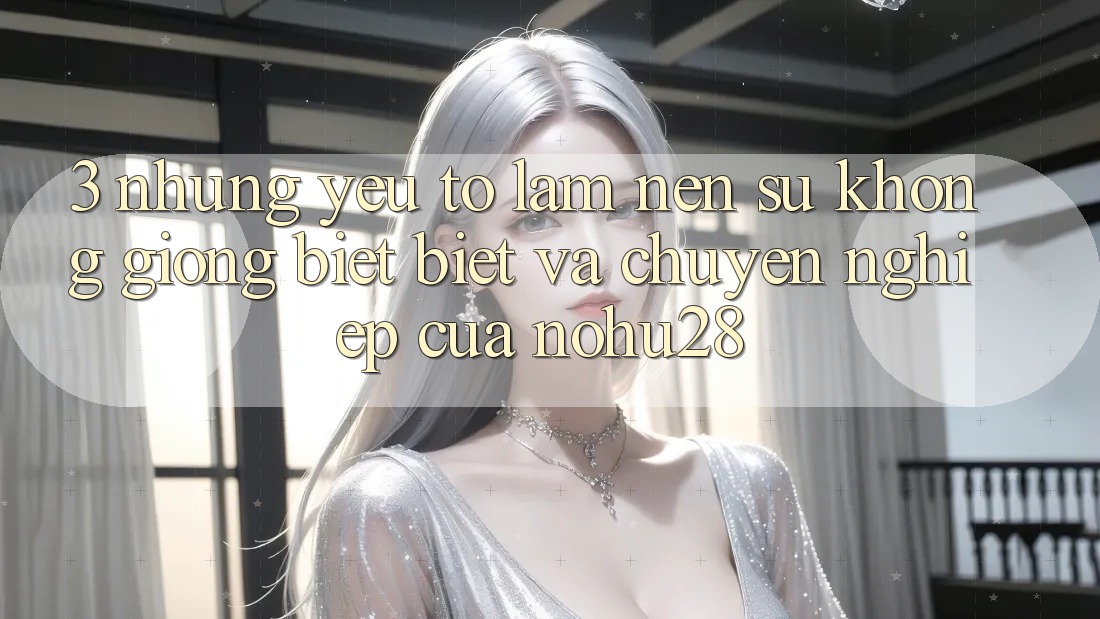 3. Những Yếu Tố Làm Nên Sự Không giống biệt Biệt Và Chuyên nghiệp Của Nohu28