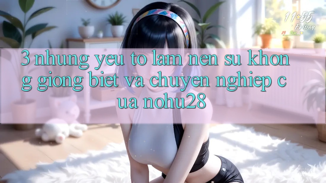 3. Những Yếu Tố Làm Nên Sự Không giống Biệt Và Chuyên nghiệp Của Nohu28 3. Những Yếu Tố Làm Nên Sự Không giống Biệt Và Chuyên nghiệp Của Nohu28