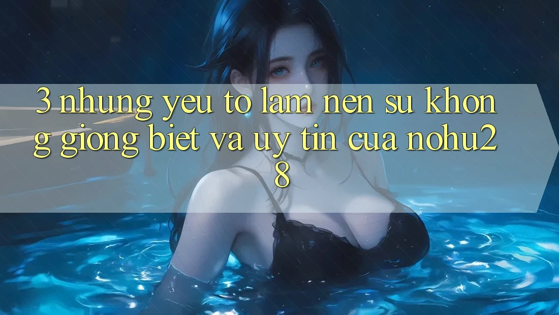3. Những Yếu Tố Làm Nên Sự Không giống Biệt Và Uy Tín Của Nohu28 3. Những Yếu Tố Làm Nên Sự Không giống Biệt Và Uy Tín Của Nohu28