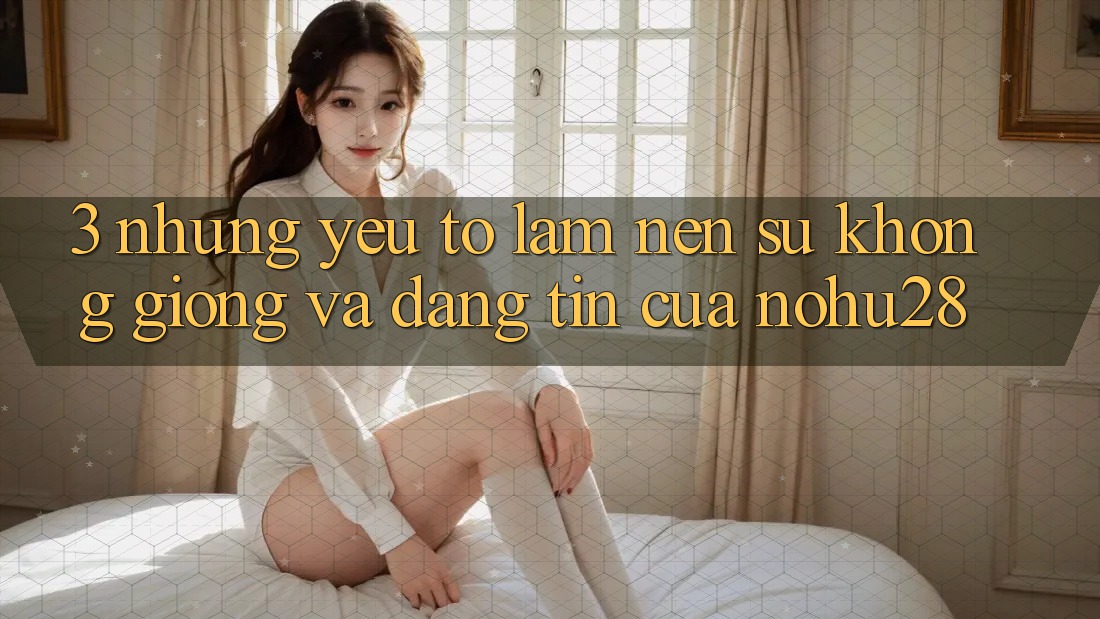3. Những Yếu Tố Làm Nên Sự Không giống Và Đáng tin Của Nohu28