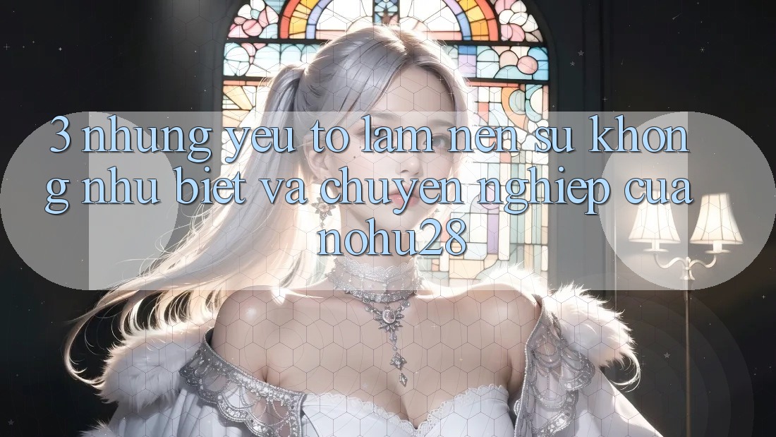 3. Những Yếu Tố Làm Nên Sự Không như Biệt Và Chuyên nghiệp Của Nohu28 3. Những Yếu Tố Làm Nên Sự Không như Biệt Và Chuyên nghiệp Của Nohu28