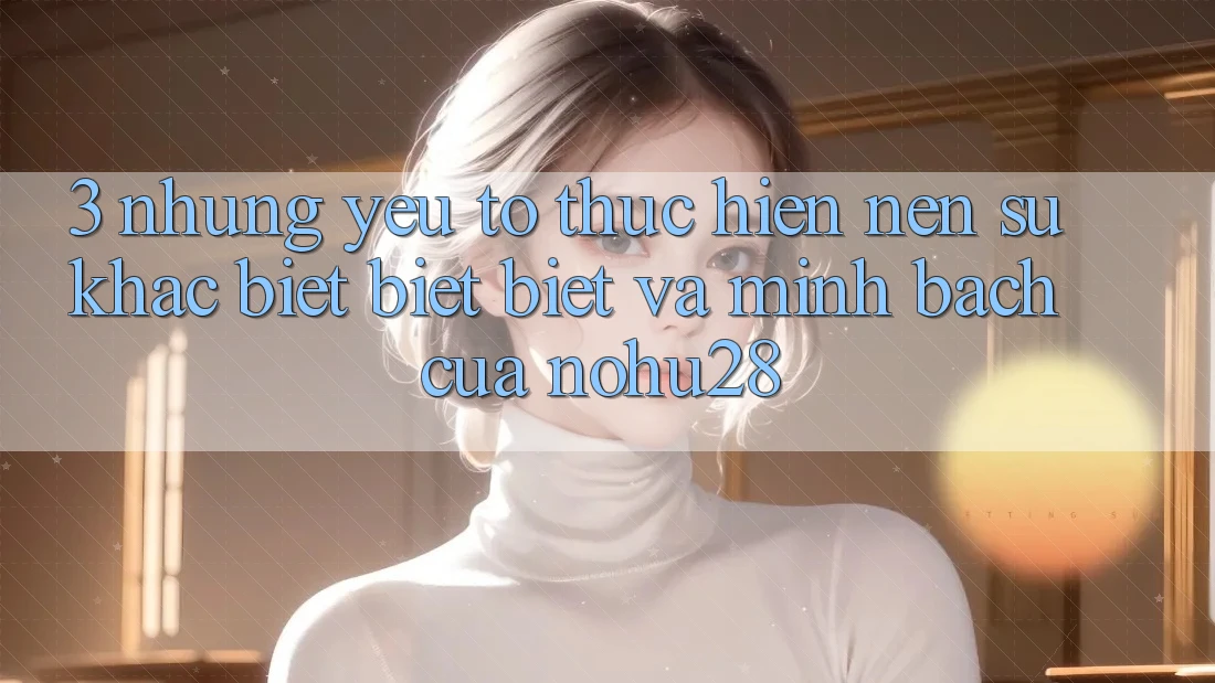 3. Những Yếu Tố Thực hiện Nên Sự Khác biệt biệt Biệt Và Minh bạch Của Nohu28