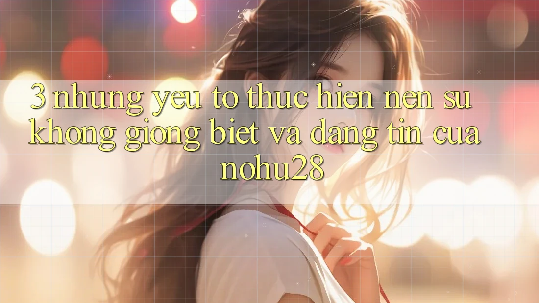 3. Những Yếu Tố Thực hiện Nên Sự Không giống Biệt Và Đáng tin Của Nohu28