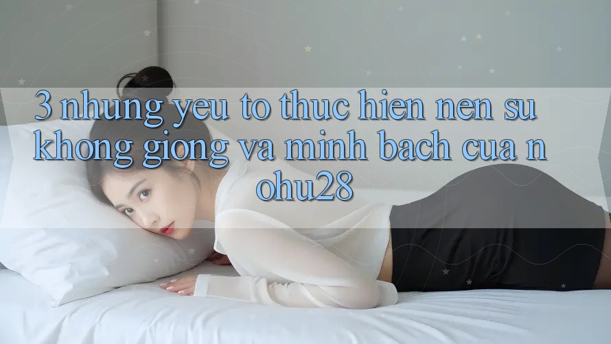 3. Những Yếu Tố Thực hiện Nên Sự Không giống Và Minh bạch Của Nohu28