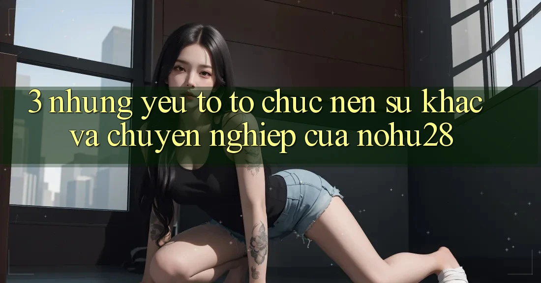 3. Những Yếu Tố Tổ chức Nên Sự Khác Và Chuyên nghiệp Của Nohu28 3. Những Yếu Tố Tổ chức Nên Sự Khác Và Chuyên nghiệp Của Nohu28