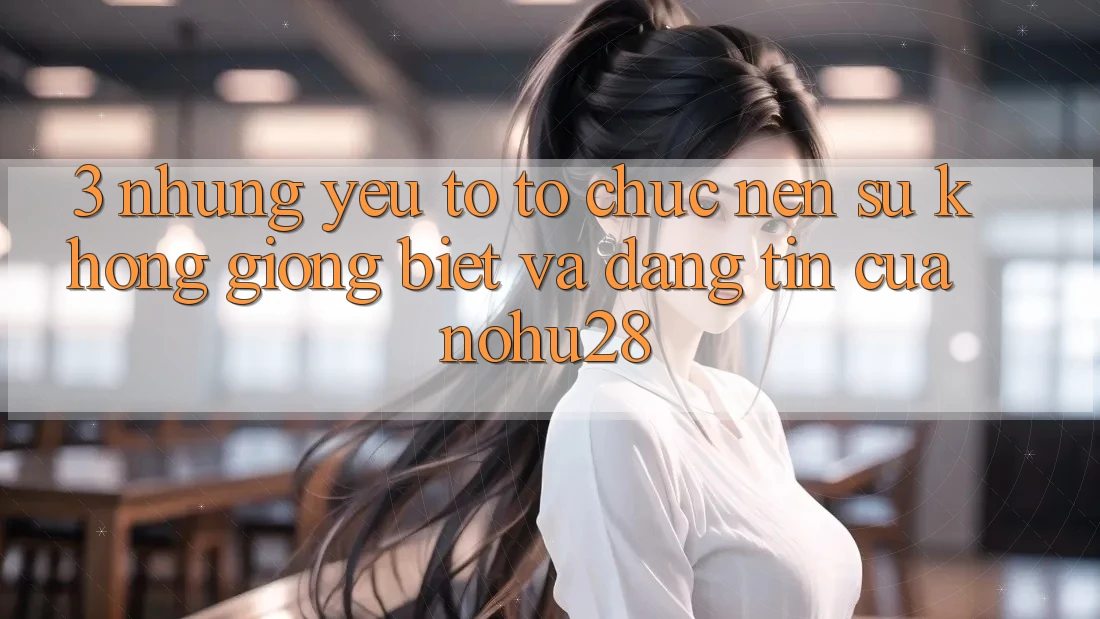 3. Những Yếu Tố Tổ chức Nên Sự Không giống Biệt Và Đáng tin Của Nohu28 3. Những Yếu Tố Tổ chức Nên Sự Không giống Biệt Và Đáng tin Của Nohu28