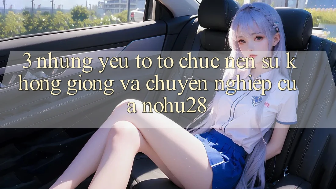 3. Những Yếu Tố Tổ chức Nên Sự Không giống Và Chuyên nghiệp Của Nohu28 3. Những Yếu Tố Tổ chức Nên Sự Không giống Và Chuyên nghiệp Của Nohu28