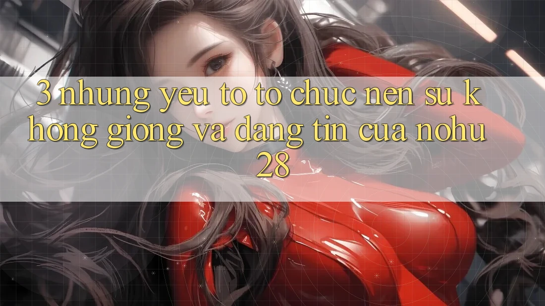 3. Những Yếu Tố Tổ chức Nên Sự Không giống Và Đáng tin Của Nohu28 3. Những Yếu Tố Tổ chức Nên Sự Không giống Và Đáng tin Của Nohu28