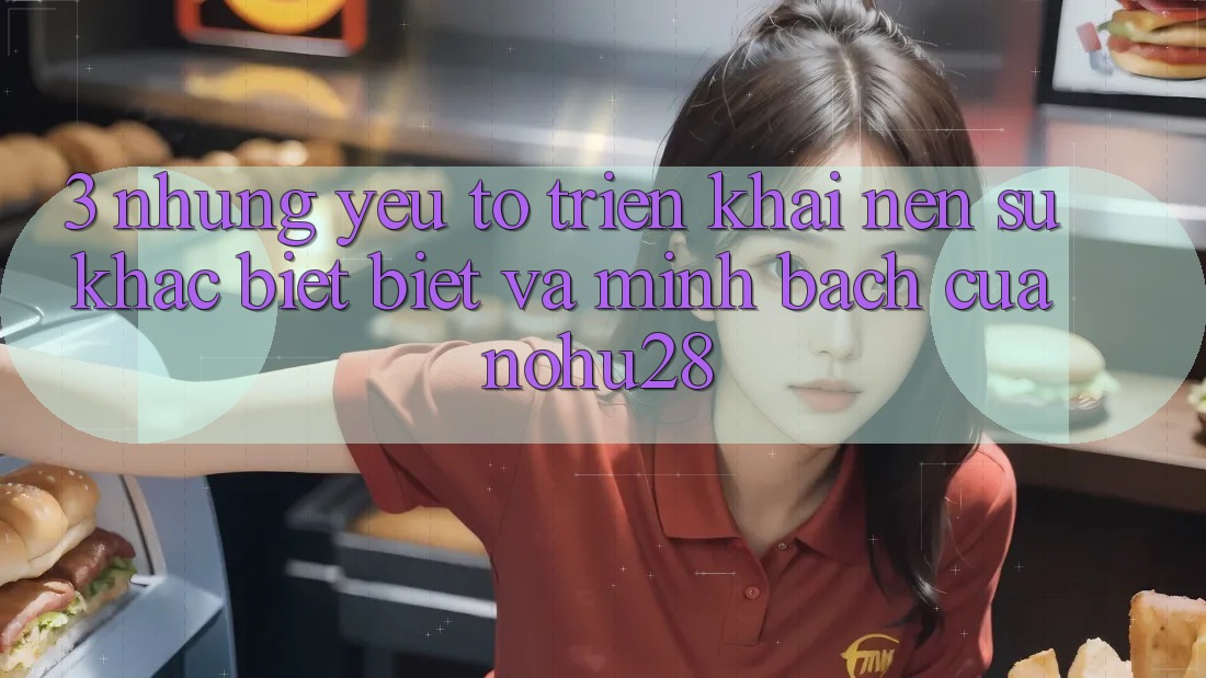 3. Những Yếu Tố Triển khai Nên Sự Khác biệt Biệt Và Minh bạch Của Nohu28 3. Những Yếu Tố Triển khai Nên Sự Khác biệt Biệt Và Minh bạch Của Nohu28