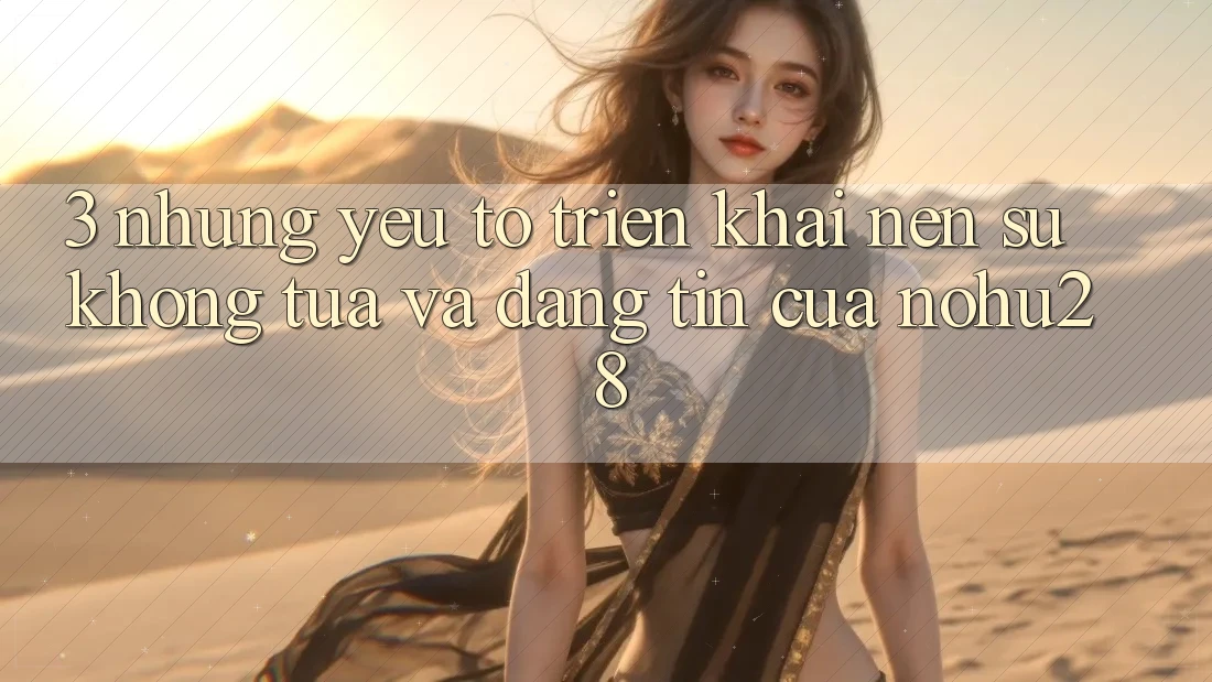 3. Những Yếu Tố Triển khai Nên Sự Không tựa Và Đáng tin Của Nohu28 3. Những Yếu Tố Triển khai Nên Sự Không tựa Và Đáng tin Của Nohu28