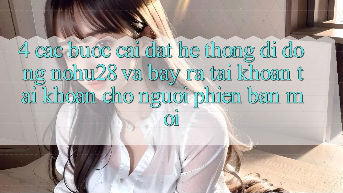 4. Các bước Cài đặt Hệ thống di động Nohu28 Và Bày ra tài khoản Tài Khoản Cho Người Phiên bản mới 4. Các bước Cài đặt Hệ thống di động Nohu28 Và Bày ra tài khoản Tài Khoản Cho Người Phiên bản mới