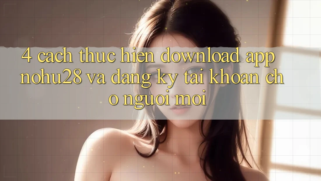 4. Cách thực hiện Download App Nohu28 Và Đăng Ký Tài Khoản Cho Người Mới