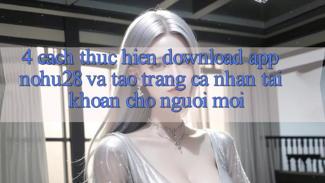 4. Cách thực hiện Download App Nohu28 Và Tạo trang cá nhân Tài Khoản Cho Người Mới