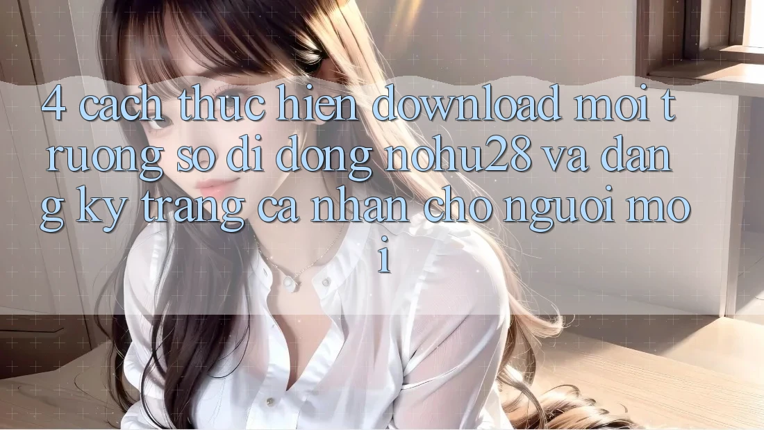 4. Cách thực hiện Download Môi trường số di động Nohu28 Và Đăng Ký Trang cá nhân Cho Người Mới