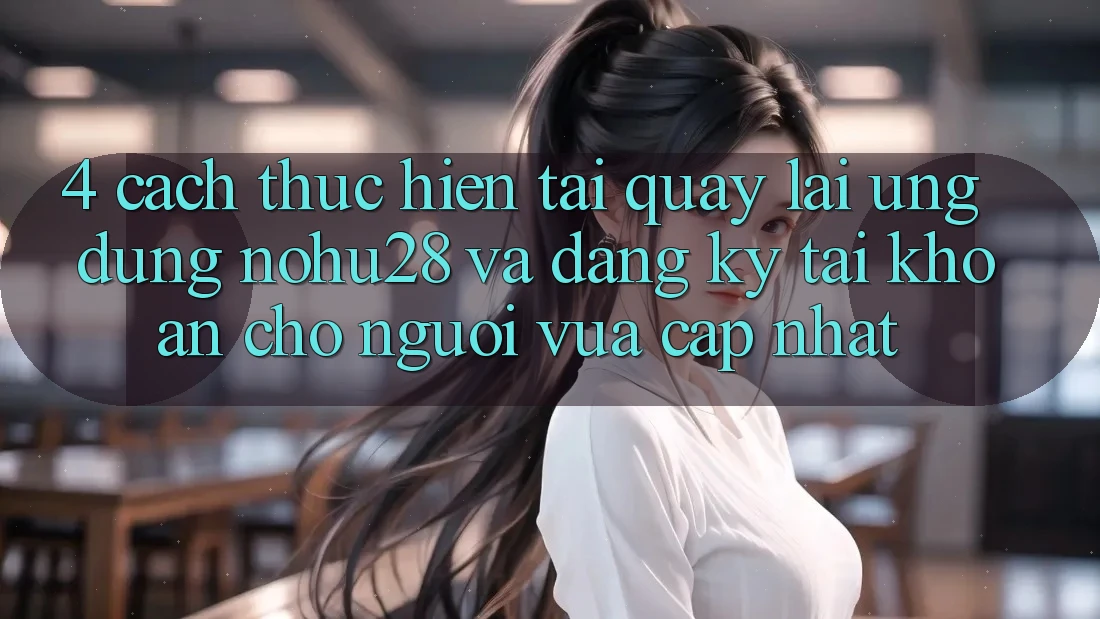4. Cách thực hiện Tải quay lại Ứng dụng Nohu28 Và Đăng Ký Tài Khoản Cho Người Vừa cập nhật