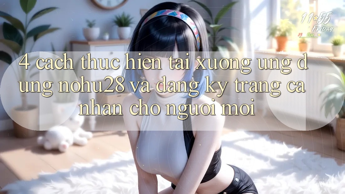 4. Cách thực hiện Tải xuống Ứng dụng Nohu28 Và Đăng Ký Trang cá nhân Cho Người Mới