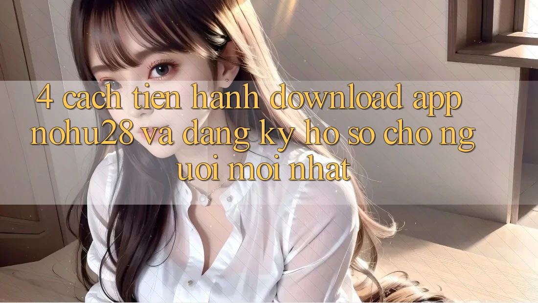 4. Cách tiến hành Download App Nohu28 Và Đăng Ký Hồ sơ Cho Người Mới nhất 4. Cách tiến hành Download App Nohu28 Và Đăng Ký Hồ sơ Cho Người Mới nhất