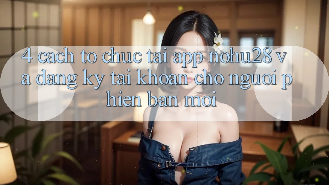 4. Cách tổ chức Tải App Nohu28 Và Đăng Ký Tài Khoản Cho Người Phiên bản mới 4. Cách tổ chức Tải App Nohu28 Và Đăng Ký Tài Khoản Cho Người Phiên bản mới