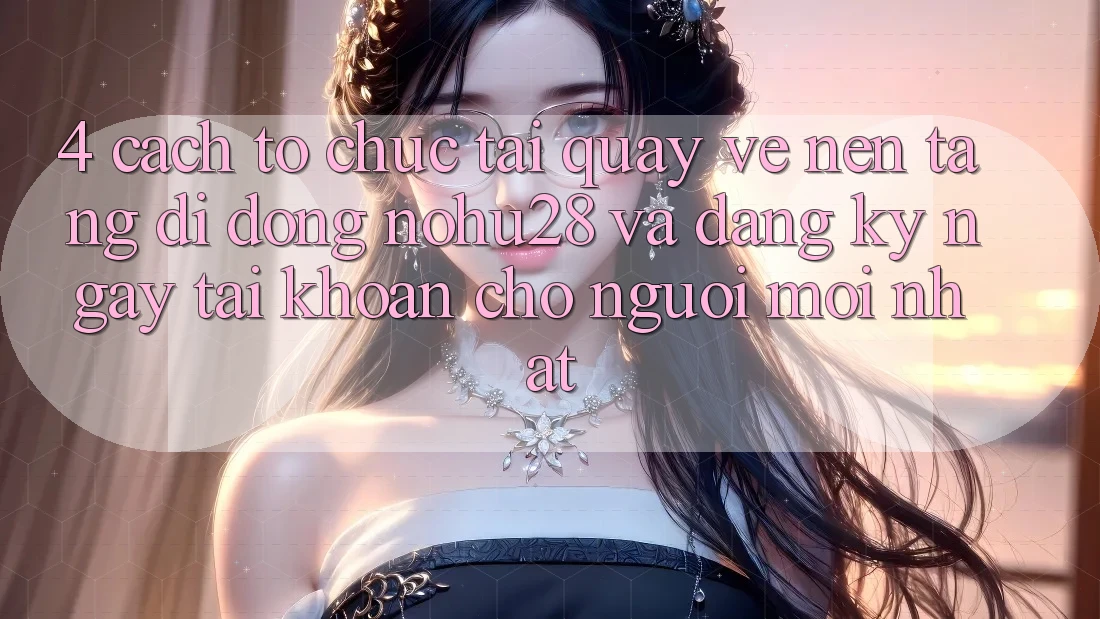 4. Cách tổ chức Tải quay về Nền tảng di động Nohu28 Và Đăng ký ngay Tài Khoản Cho Người Mới nhất 4. Cách tổ chức Tải quay về Nền tảng di động Nohu28 Và Đăng ký ngay Tài Khoản Cho Người Mới nhất