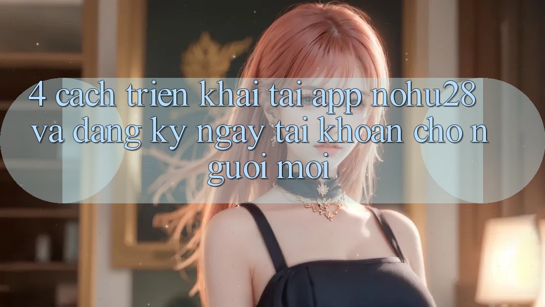 4. Cách triển khai Tải App Nohu28 Và Đăng ký ngay Tài Khoản Cho Người Mới