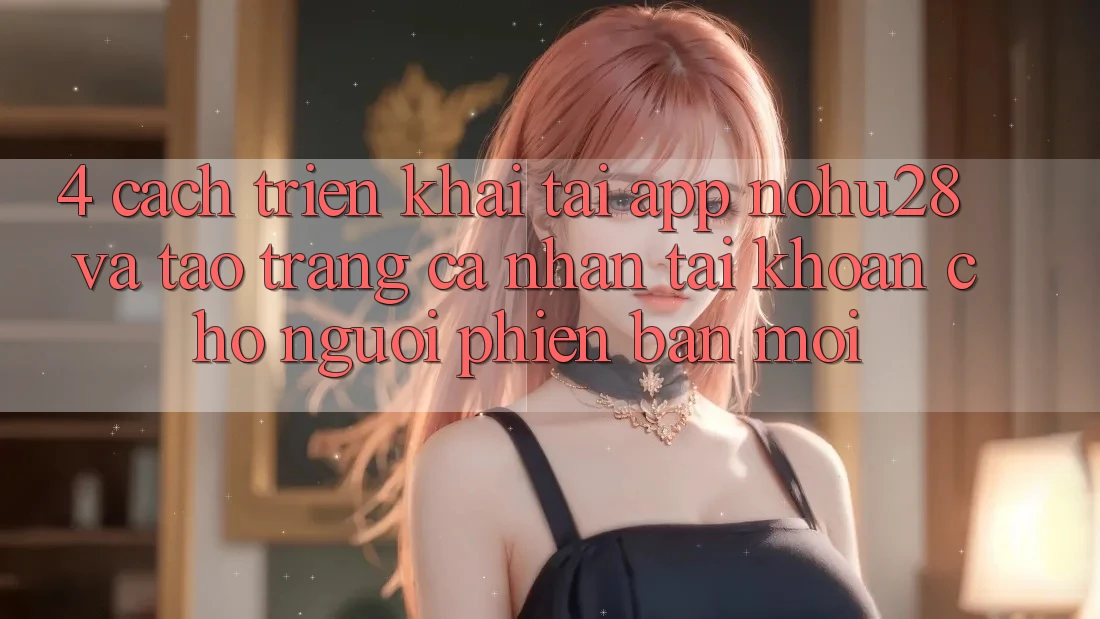 4. Cách triển khai Tải App Nohu28 Và Tạo trang cá nhân Tài Khoản Cho Người Phiên bản mới 4. Cách triển khai Tải App Nohu28 Và Tạo trang cá nhân Tài Khoản Cho Người Phiên bản mới