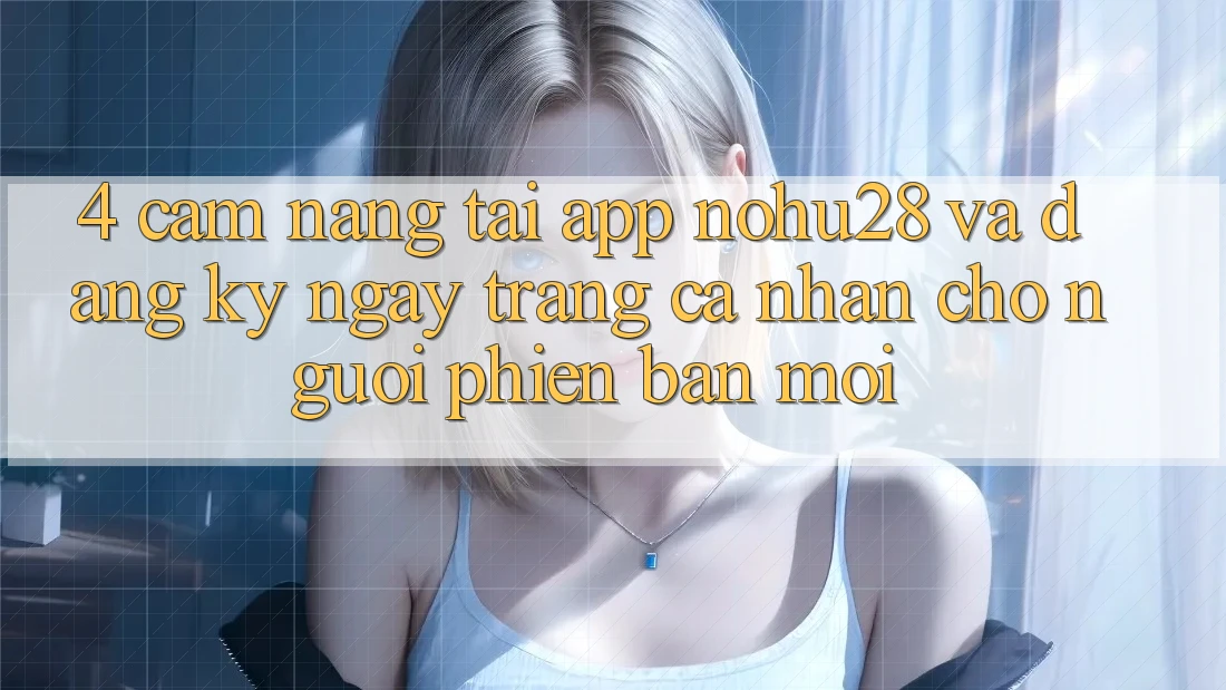 4. Cẩm nang Tải App Nohu28 Và Đăng ký ngay Trang cá nhân Cho Người Phiên bản mới