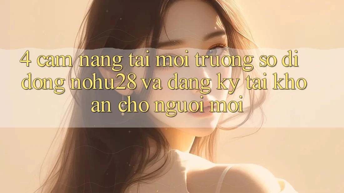 4. Cẩm nang Tải Môi trường số di động Nohu28 Và Đăng Ký Tài Khoản Cho Người Mới