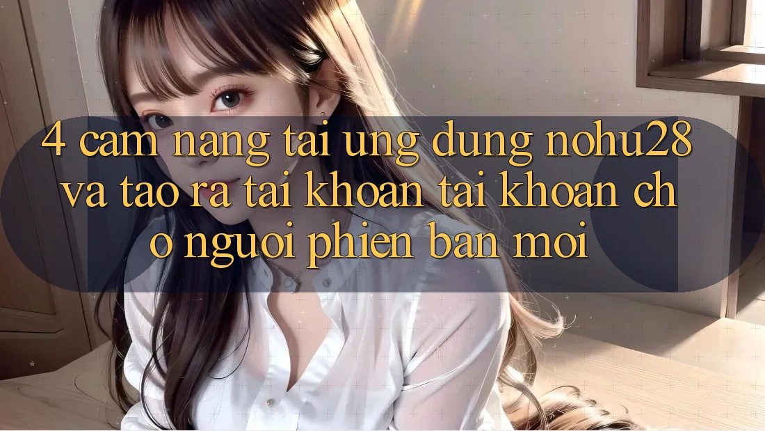 4. Cẩm nang Tải Ứng dụng Nohu28 Và Tạo ra tài khoản Tài Khoản Cho Người Phiên bản mới