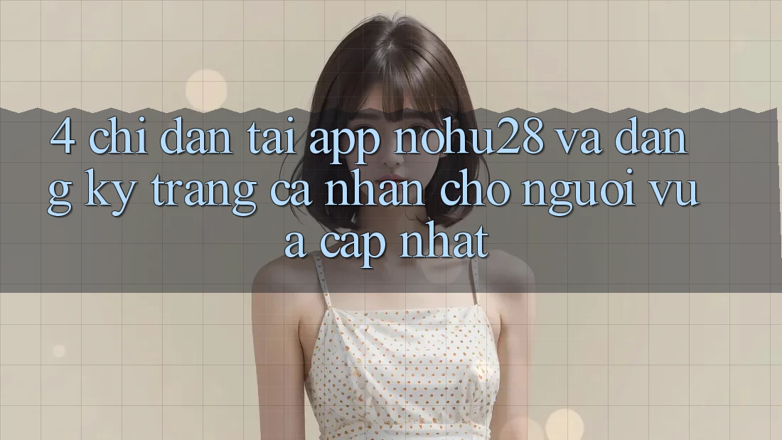 4. Chỉ dẫn Tải App Nohu28 Và Đăng Ký Trang cá nhân Cho Người Vừa cập nhật