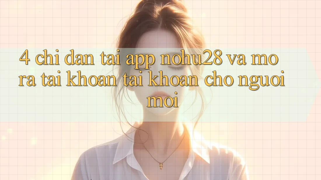 4. Chỉ dẫn Tải App Nohu28 Và Mở ra tài khoản Tài Khoản Cho Người Mới