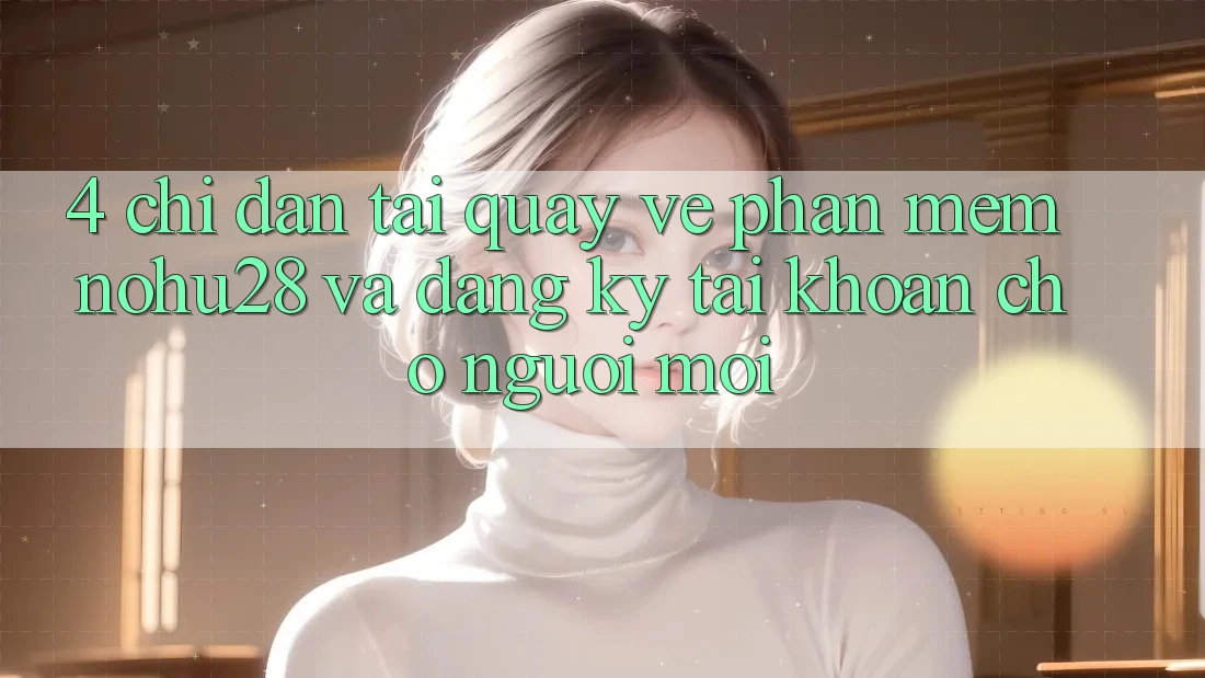 4. Chỉ dẫn Tải quay về Phần mềm Nohu28 Và Đăng Ký Tài Khoản Cho Người Mới 4. Chỉ dẫn Tải quay về Phần mềm Nohu28 Và Đăng Ký Tài Khoản Cho Người Mới