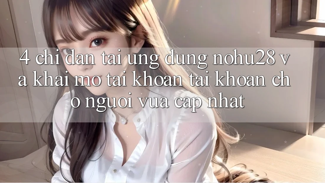4. Chỉ dẫn Tải Ứng dụng Nohu28 Và Khai mở tài khoản Tài Khoản Cho Người Vừa cập nhật