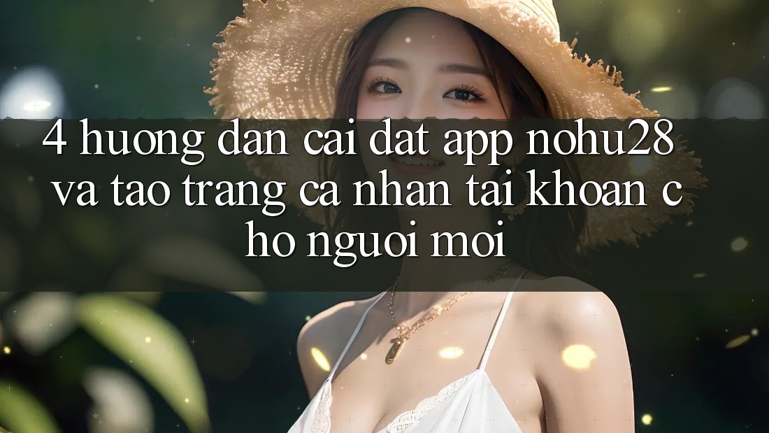 4. Hướng Dẫn Cài đặt App Nohu28 Và Tạo trang cá nhân Tài Khoản Cho Người Mới