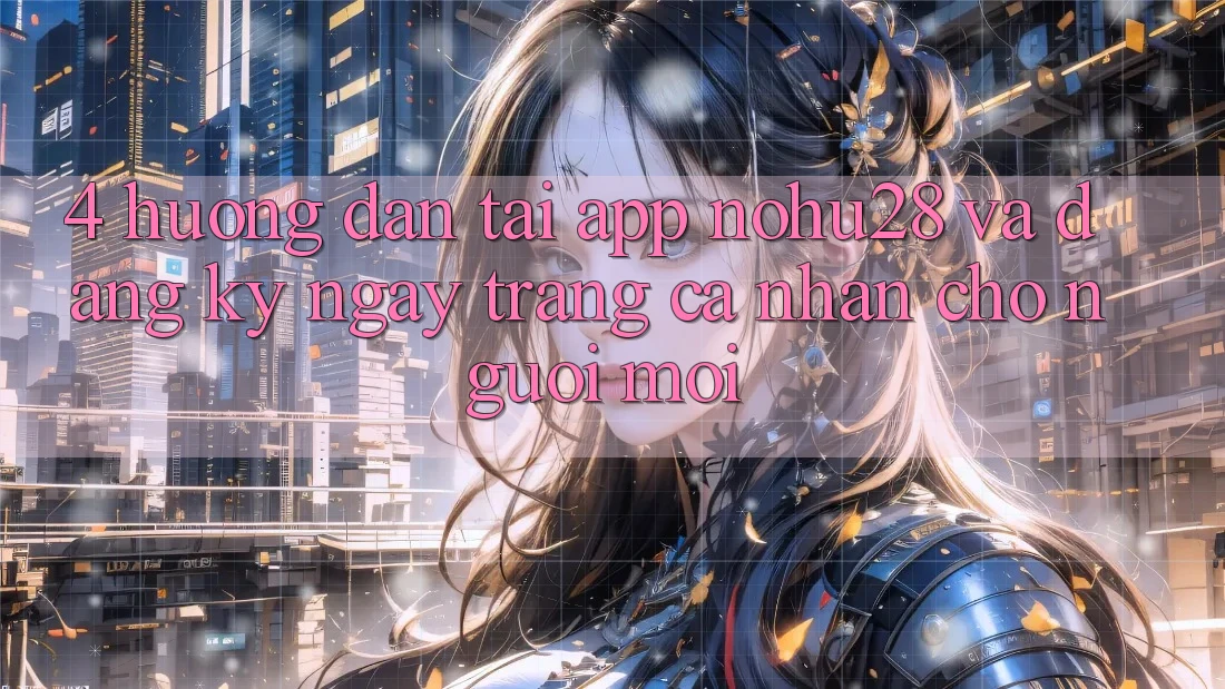 4. Hướng Dẫn Tải App Nohu28 Và Đăng ký ngay Trang cá nhân Cho Người Mới