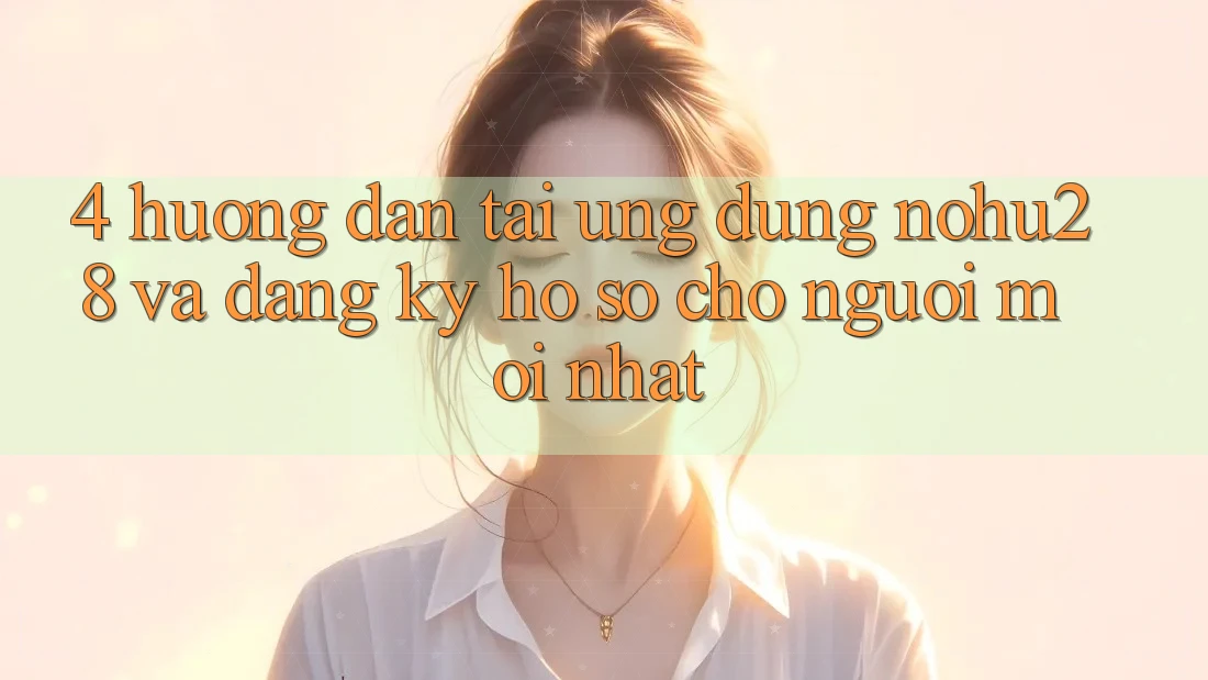 4. Hướng Dẫn Tải Ứng dụng Nohu28 Và Đăng Ký Hồ sơ Cho Người Mới nhất