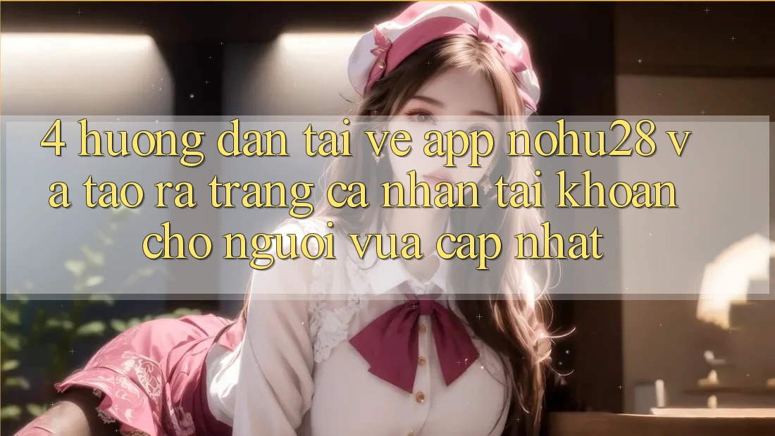 4. Hướng Dẫn Tải về App Nohu28 Và Tạo ra trang cá nhân Tài Khoản Cho Người Vừa cập nhật