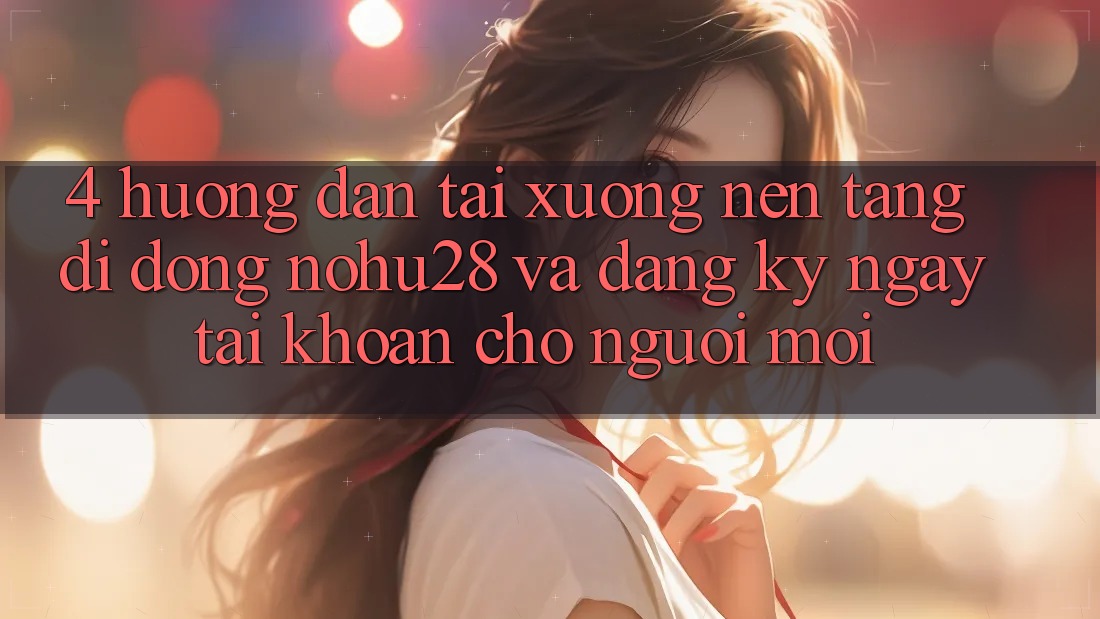 4. Hướng Dẫn Tải xuống Nền tảng di động Nohu28 Và Đăng ký ngay Tài Khoản Cho Người Mới