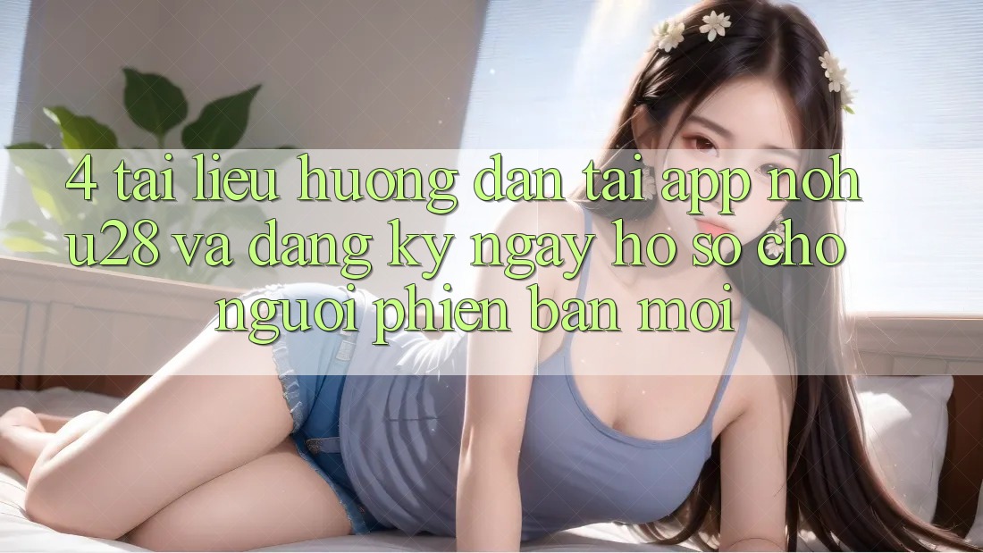 4. Tài liệu hướng dẫn Tải App Nohu28 Và Đăng ký ngay Hồ sơ Cho Người Phiên bản mới
