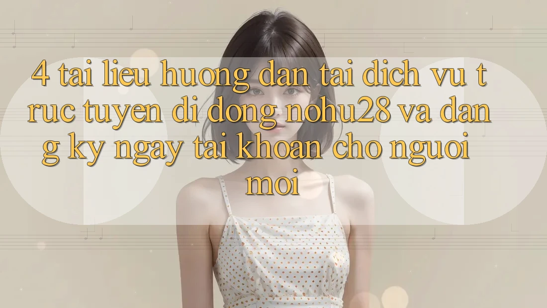 4. Tài liệu hướng dẫn Tải Dịch vụ trực tuyến di động Nohu28 Và Đăng ký ngay Tài Khoản Cho Người Mới 4. Tài liệu hướng dẫn Tải Dịch vụ trực tuyến di động Nohu28 Và Đăng ký ngay Tài Khoản Cho Người Mới