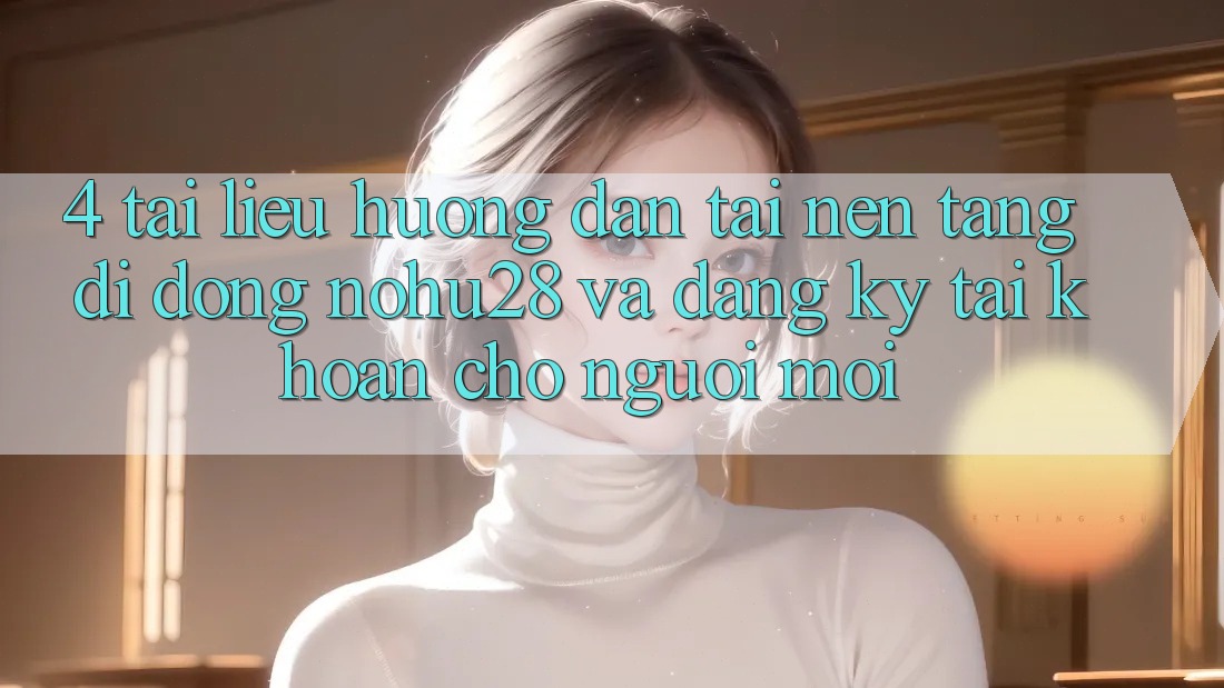 4. Tài liệu hướng dẫn Tải Nền tảng di động Nohu28 Và Đăng Ký Tài Khoản Cho Người Mới