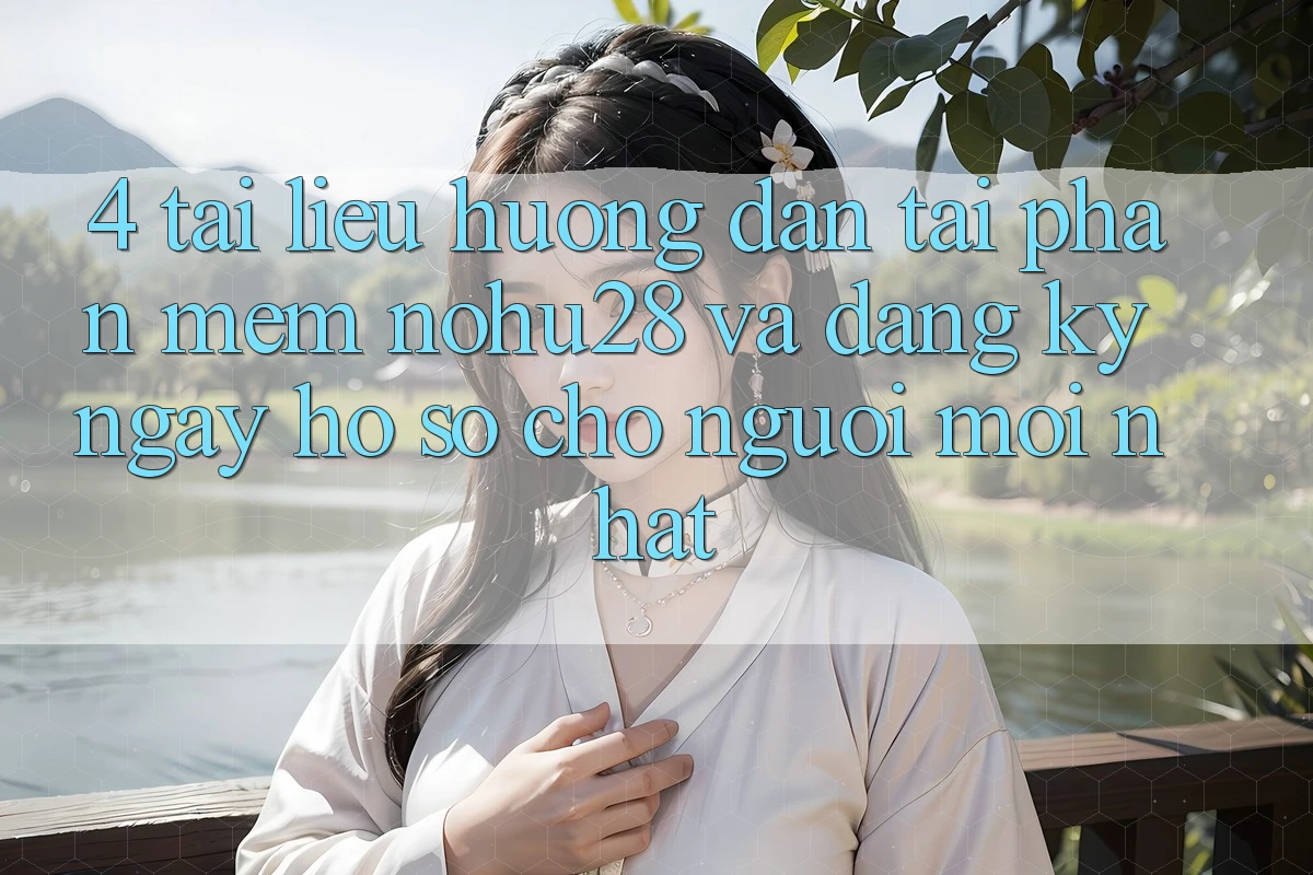 4. Tài liệu hướng dẫn Tải Phần mềm Nohu28 Và Đăng ký ngay Hồ sơ Cho Người Mới nhất