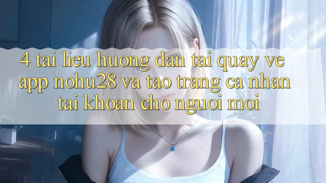 4. Tài liệu hướng dẫn Tải quay về App Nohu28 Và Tạo trang cá nhân Tài Khoản Cho Người Mới 4. Tài liệu hướng dẫn Tải quay về App Nohu28 Và Tạo trang cá nhân Tài Khoản Cho Người Mới