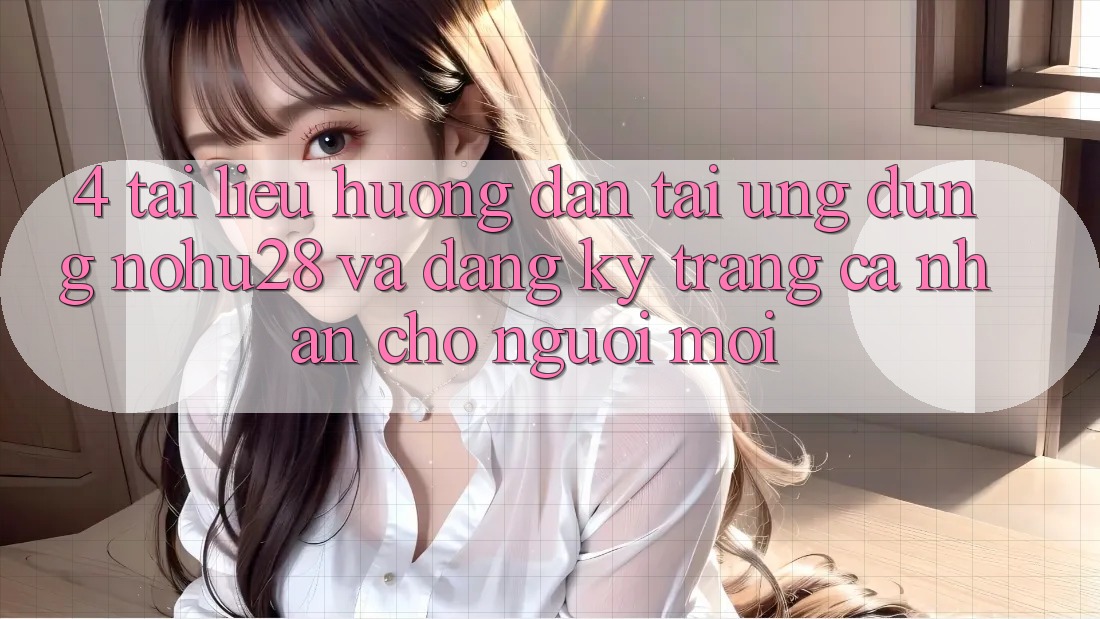 4. Tài liệu hướng dẫn Tải Ứng dụng Nohu28 Và Đăng Ký Trang cá nhân Cho Người Mới