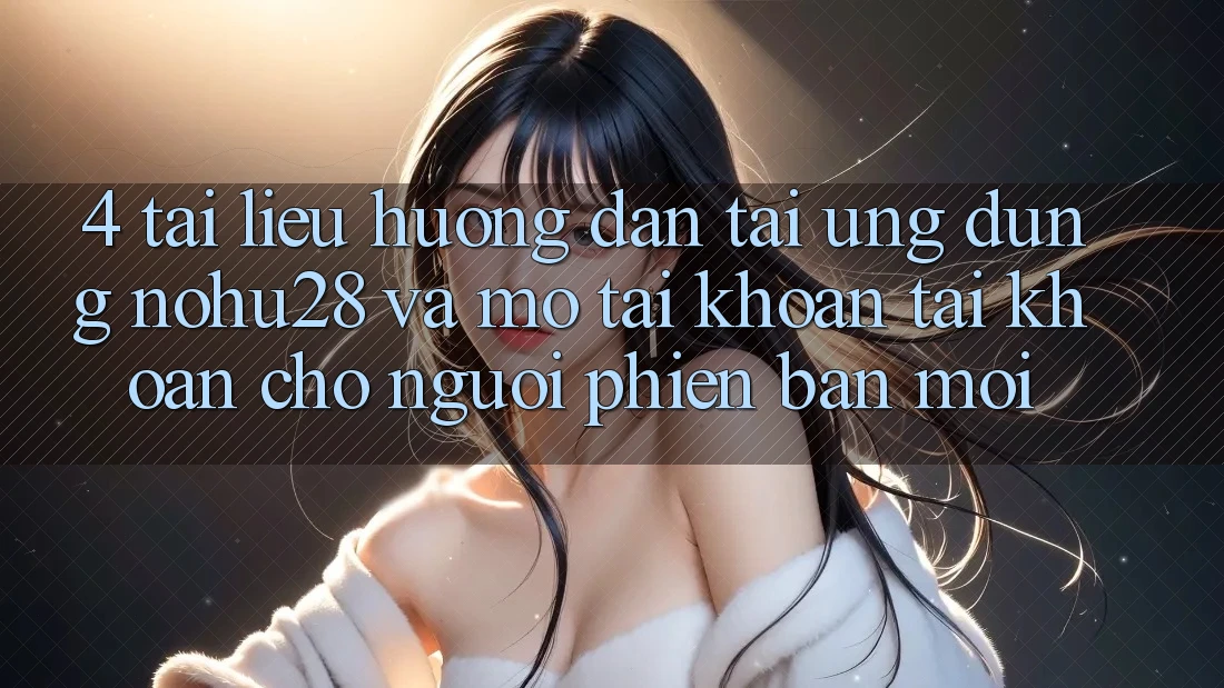 4. Tài liệu hướng dẫn Tải Ứng dụng Nohu28 Và Mở tài khoản Tài Khoản Cho Người Phiên bản mới