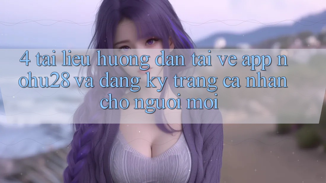 4. Tài liệu hướng dẫn Tải về App Nohu28 Và Đăng Ký Trang cá nhân Cho Người Mới