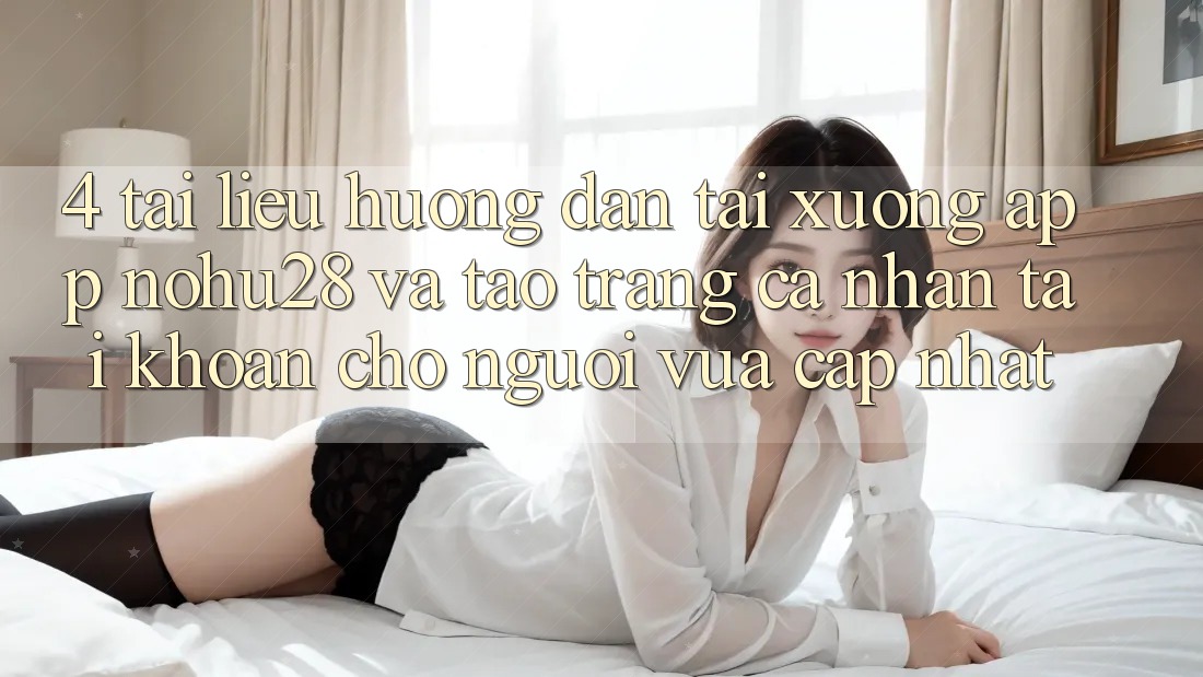 4. Tài liệu hướng dẫn Tải xuống App Nohu28 Và Tạo trang cá nhân Tài Khoản Cho Người Vừa cập nhật