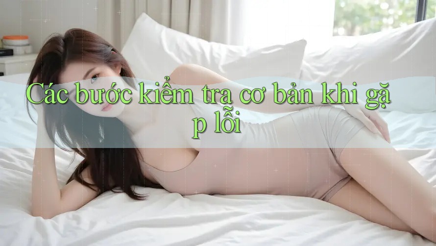 Các bước kiểm tra cơ bản khi gặp lỗi