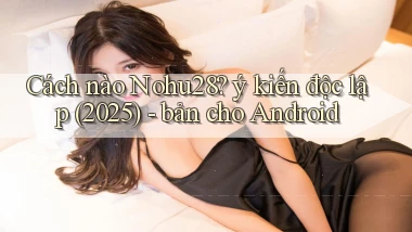 Cách nào Nohu28 ý kiến độc lập (2025)   bản cho Android